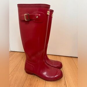 High rain boots